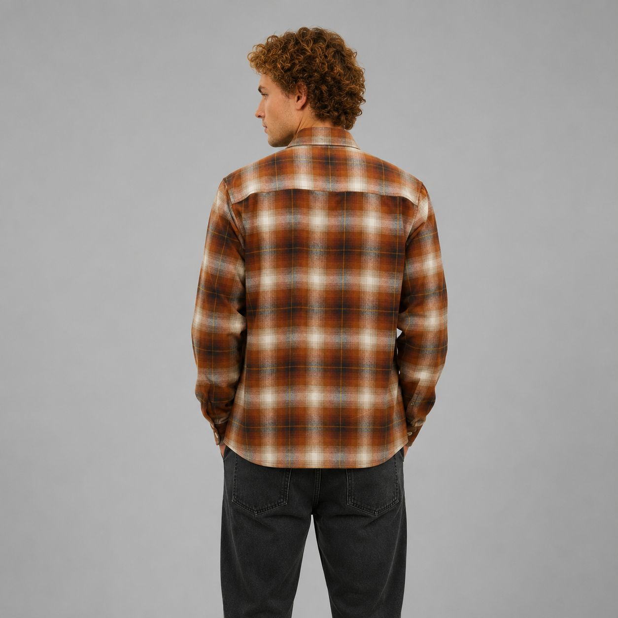 Camisa Stance Lowell Button Up Brown