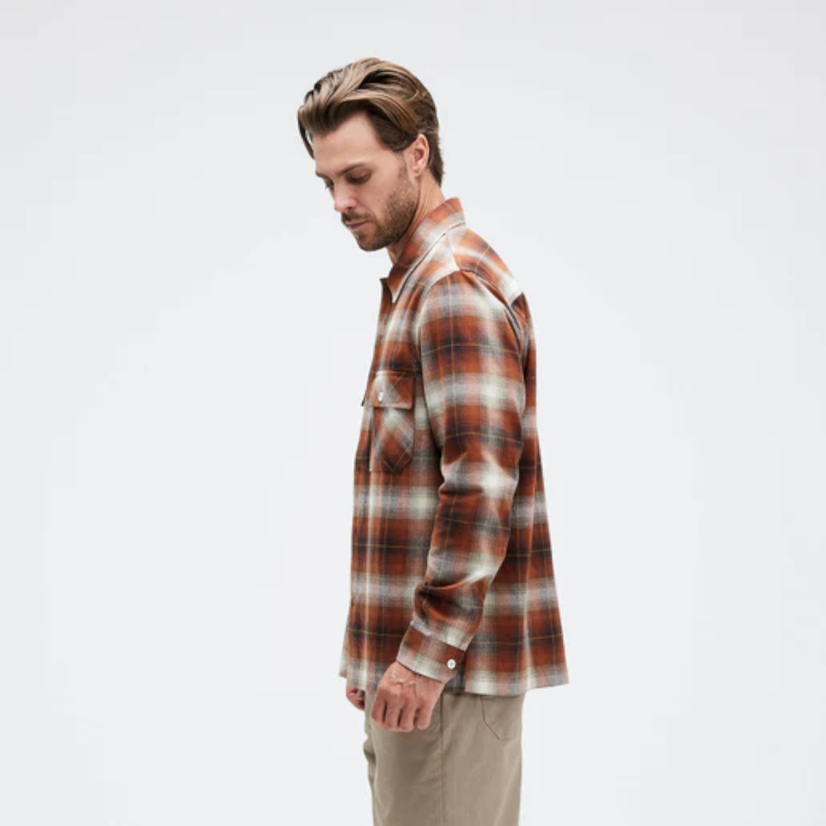 Camisa Stance Lowell Button Up Brown