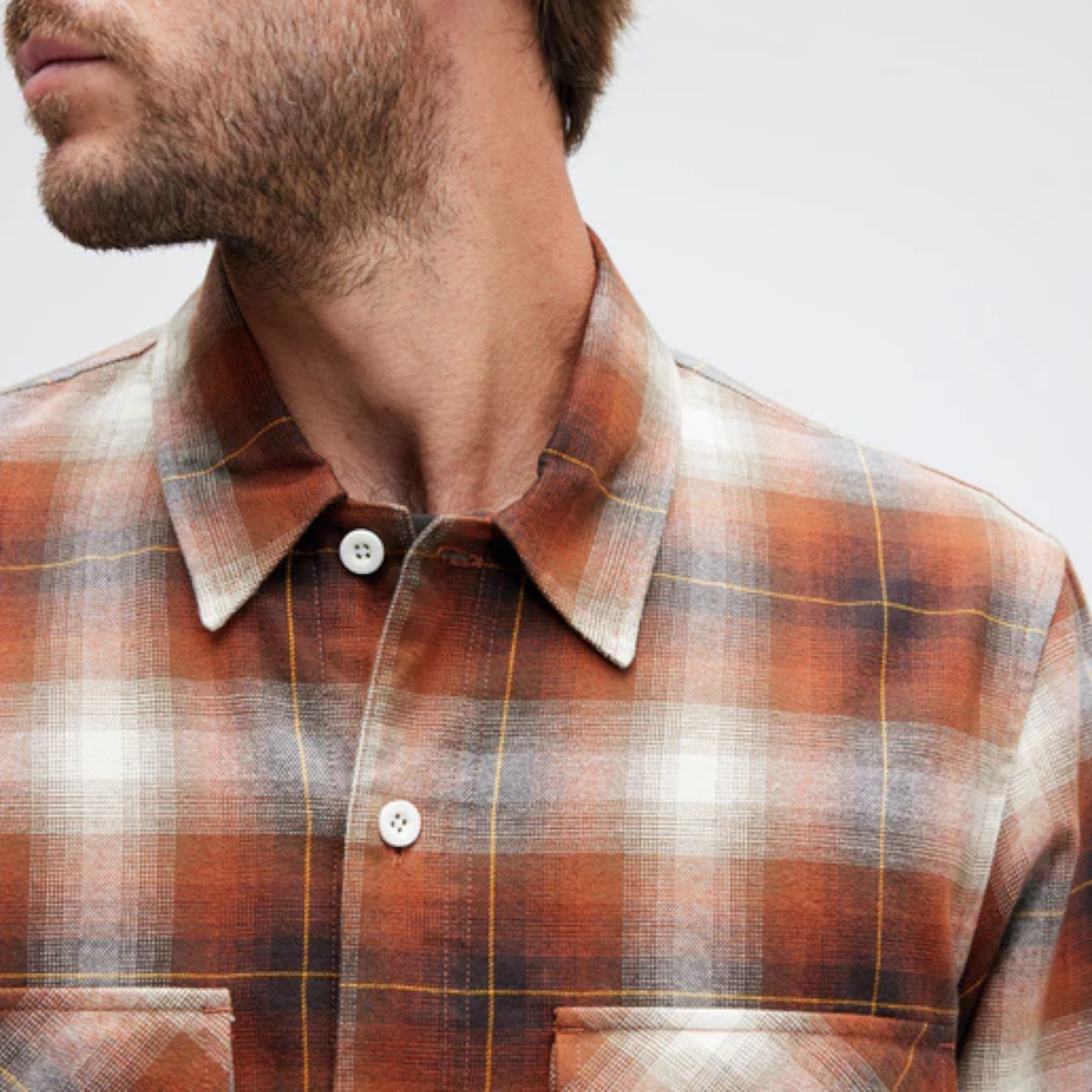 Camisa Stance Lowell Button Up Brown