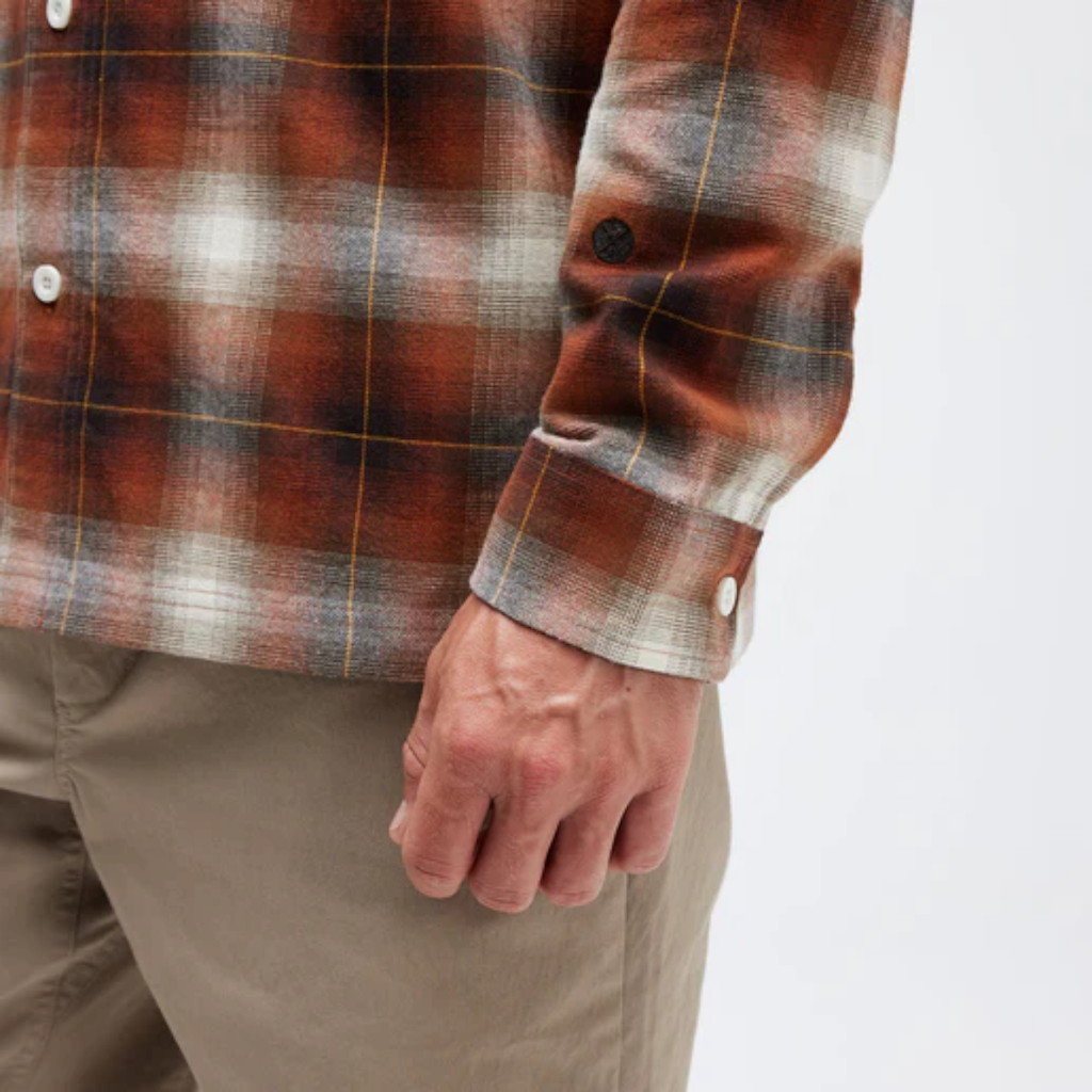 Camisa Stance Lowell Button Up Brown