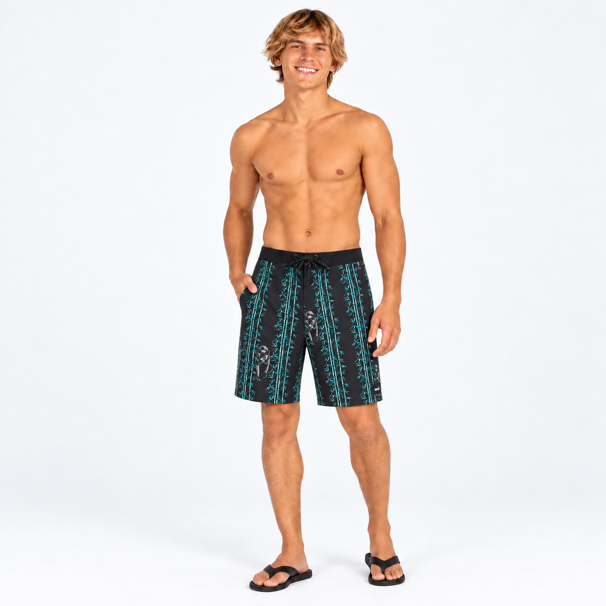Traje de Baño Phantom Classic 18" Boardshorts Black Multi