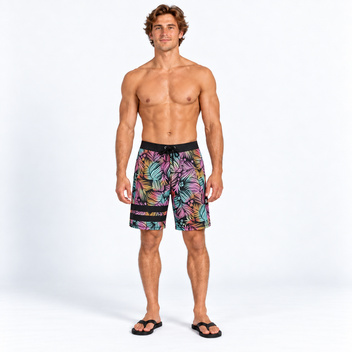 Traje de Baño Phantom Block Party 18 Black Multicolor
