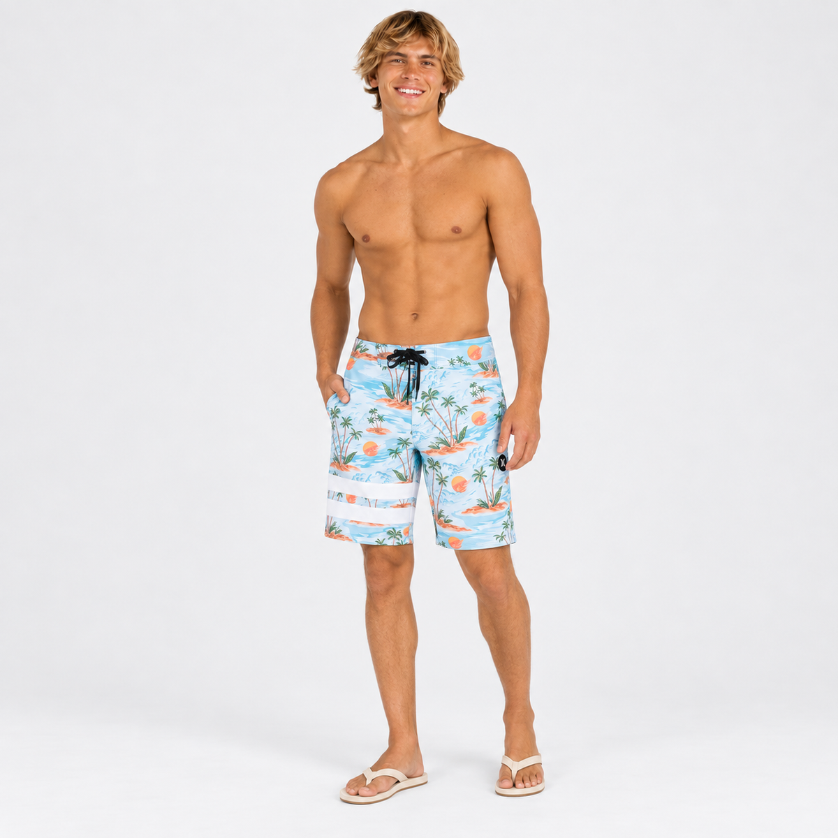 Traje de Baño Phantom Block Party 18 Light Blue
