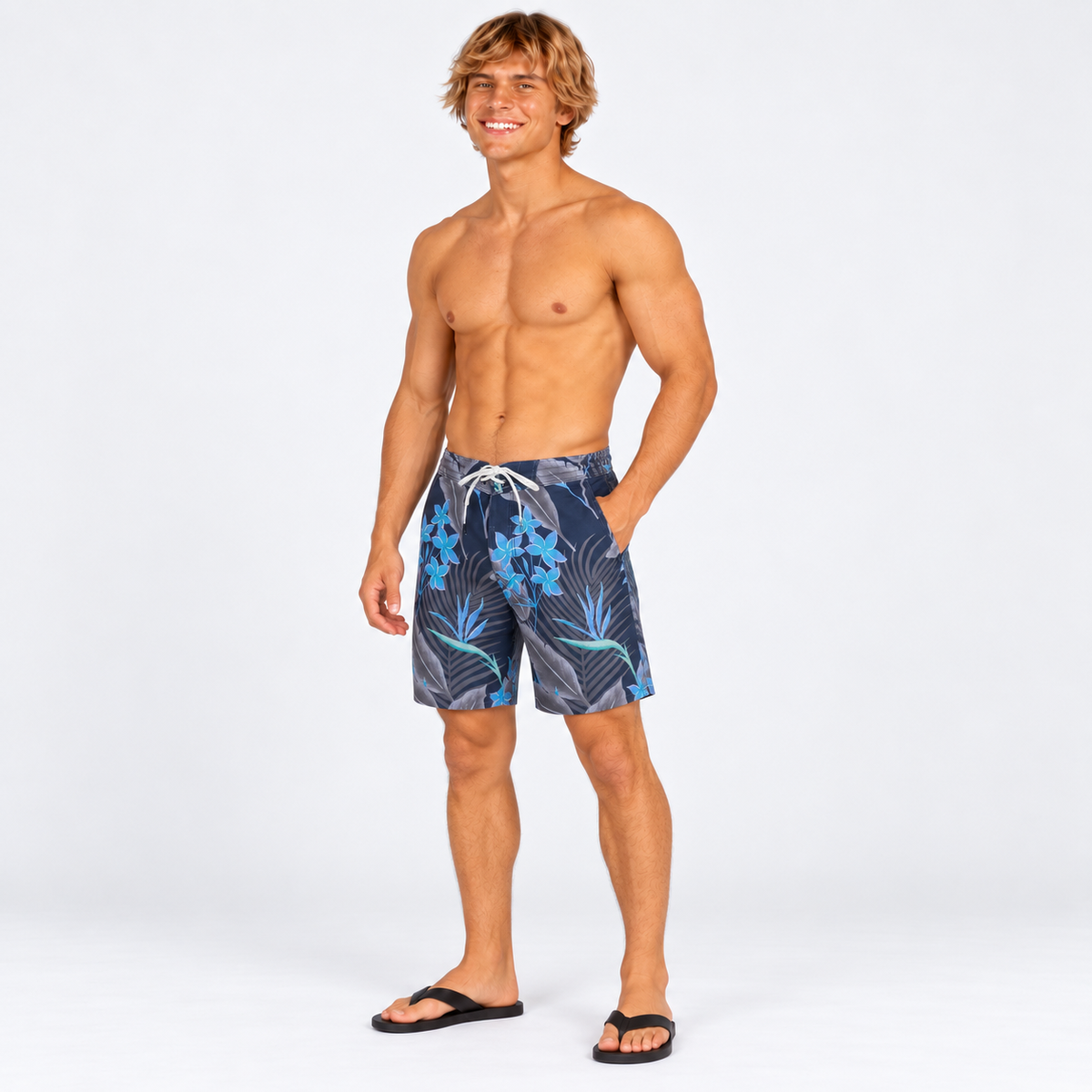 Traje de Baño Phantom Sidewinder 17" Armored Navy