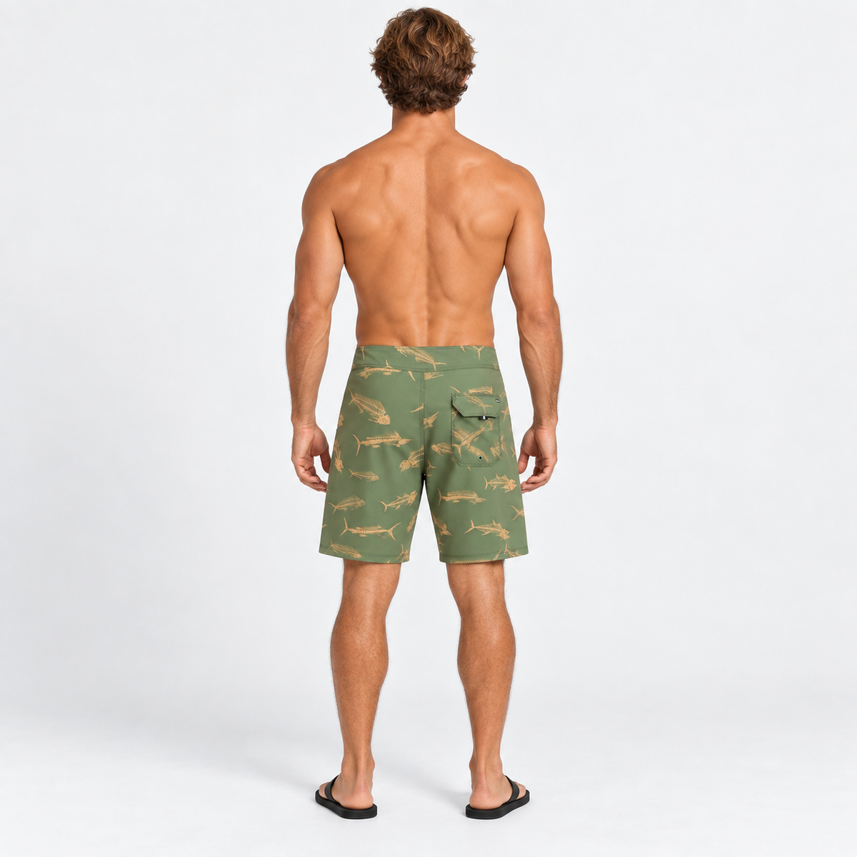 Traje de Baño Phantom Eco Classic 18" Charcoal Fern
