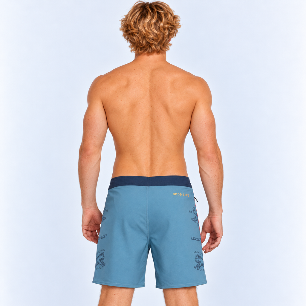 Traje de baño Men IPD Good Luck 18" 1 Fit Moody Blue