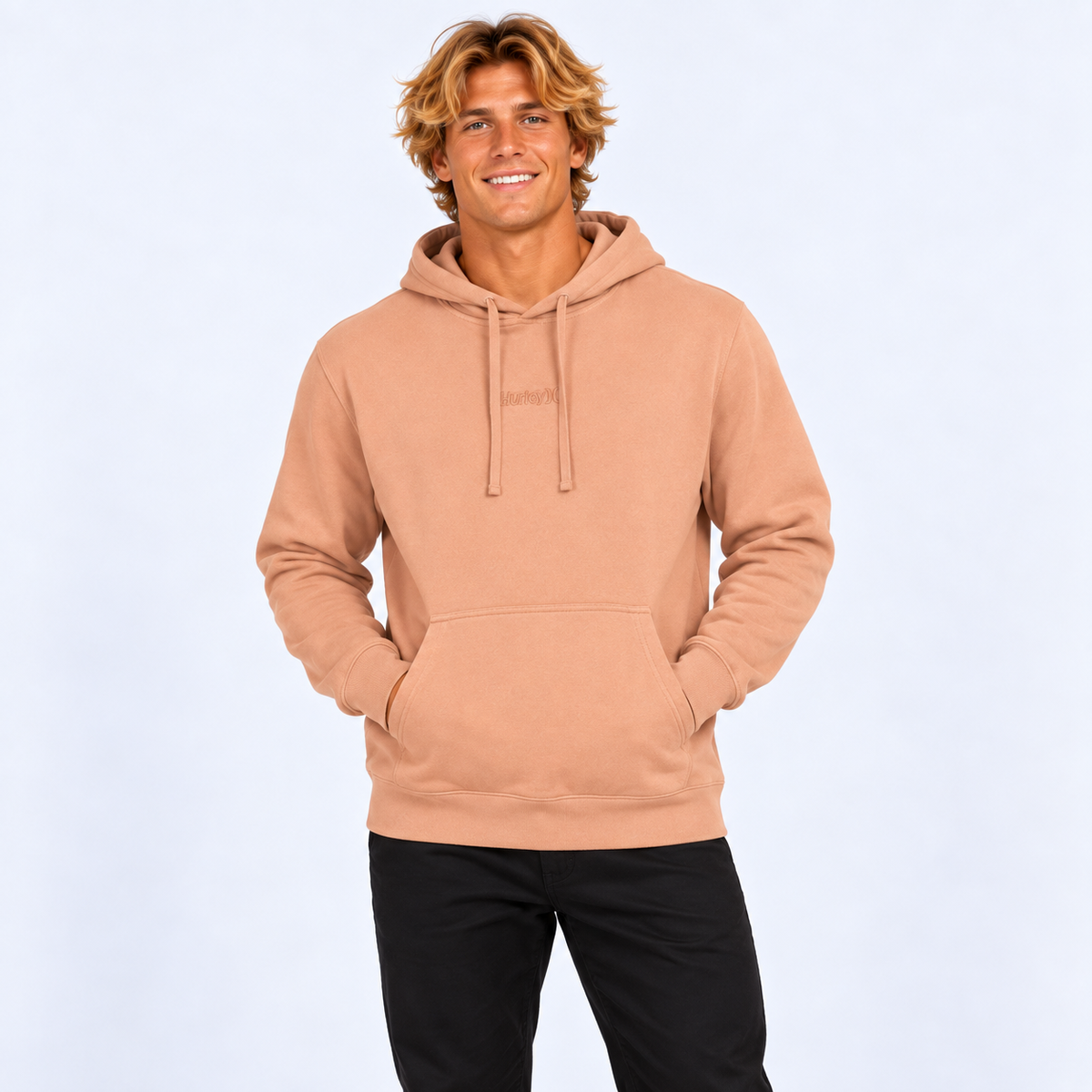 Polerón Hoodie Fastlane Washed Muted Clay