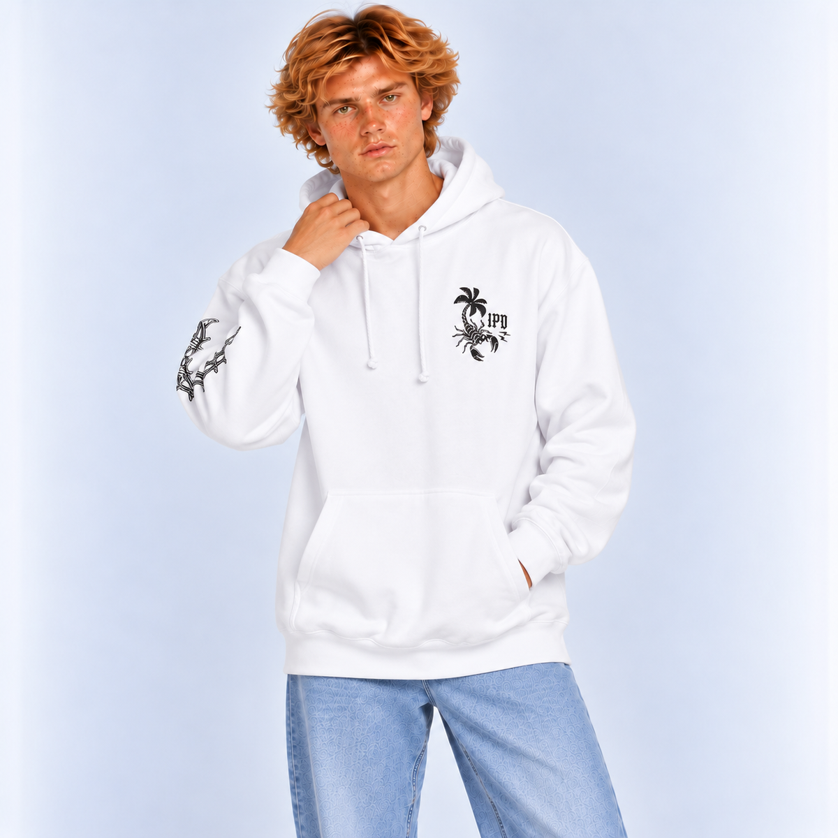 Polerón Hoodie IPD Duality Fleece White