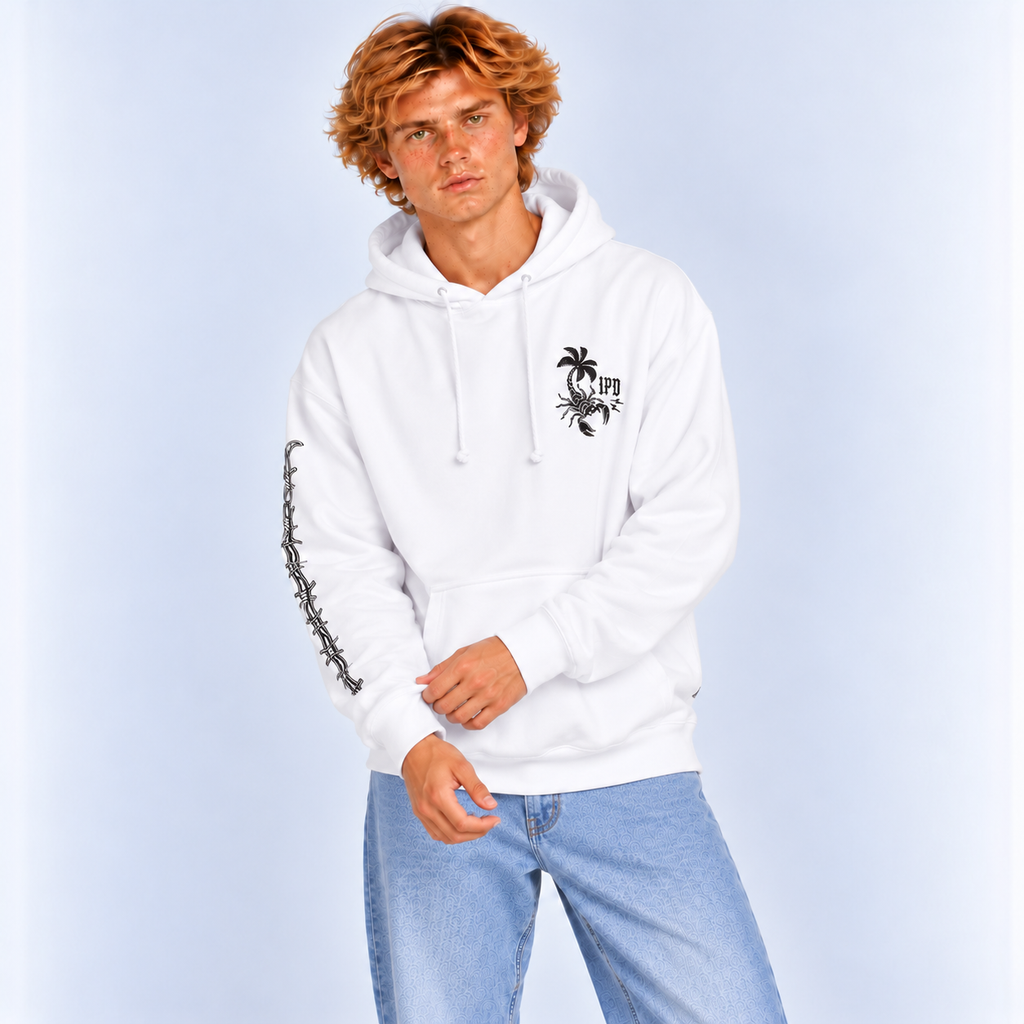 Polerón Hoodie IPD Duality Fleece White