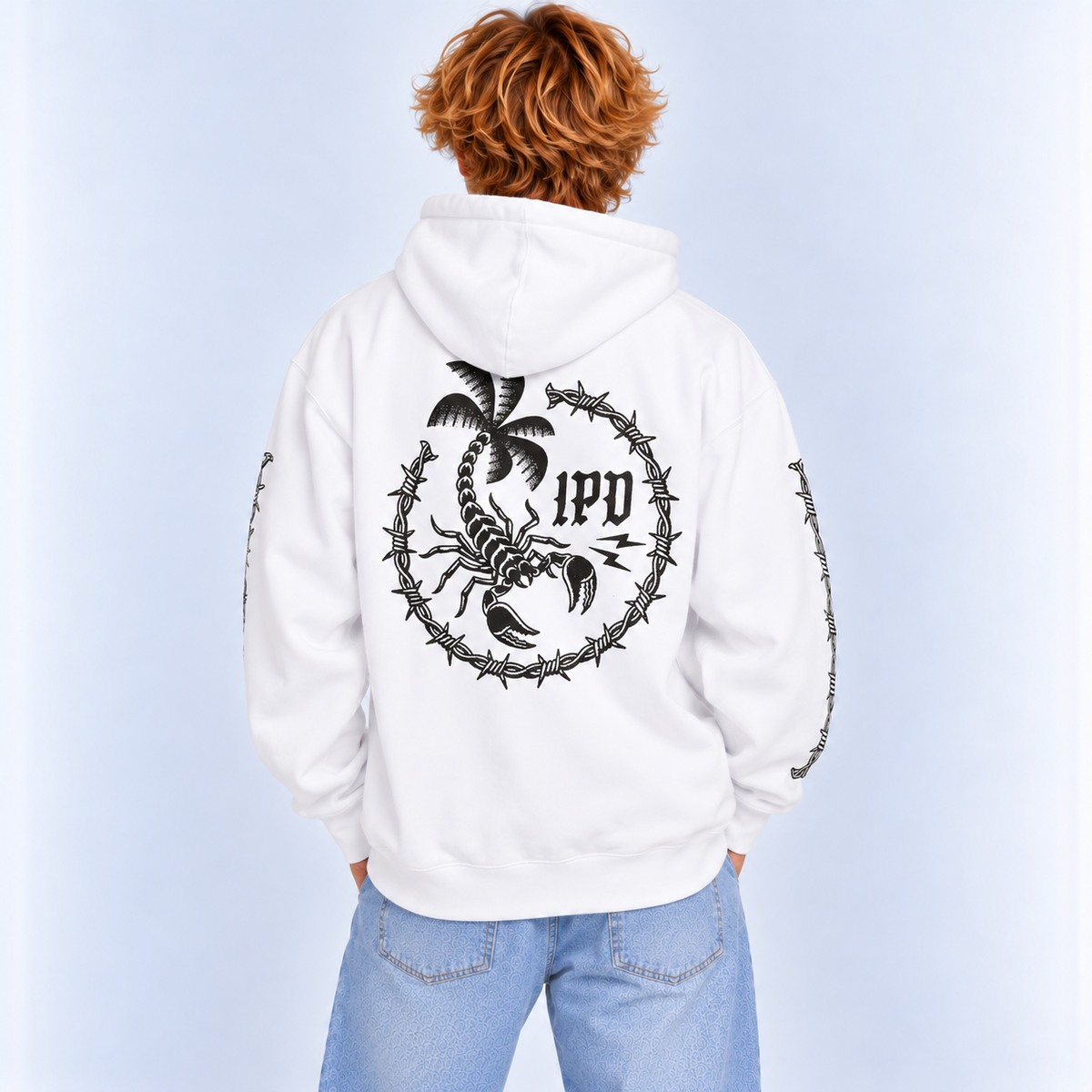Polerón Hoodie IPD Duality Fleece White