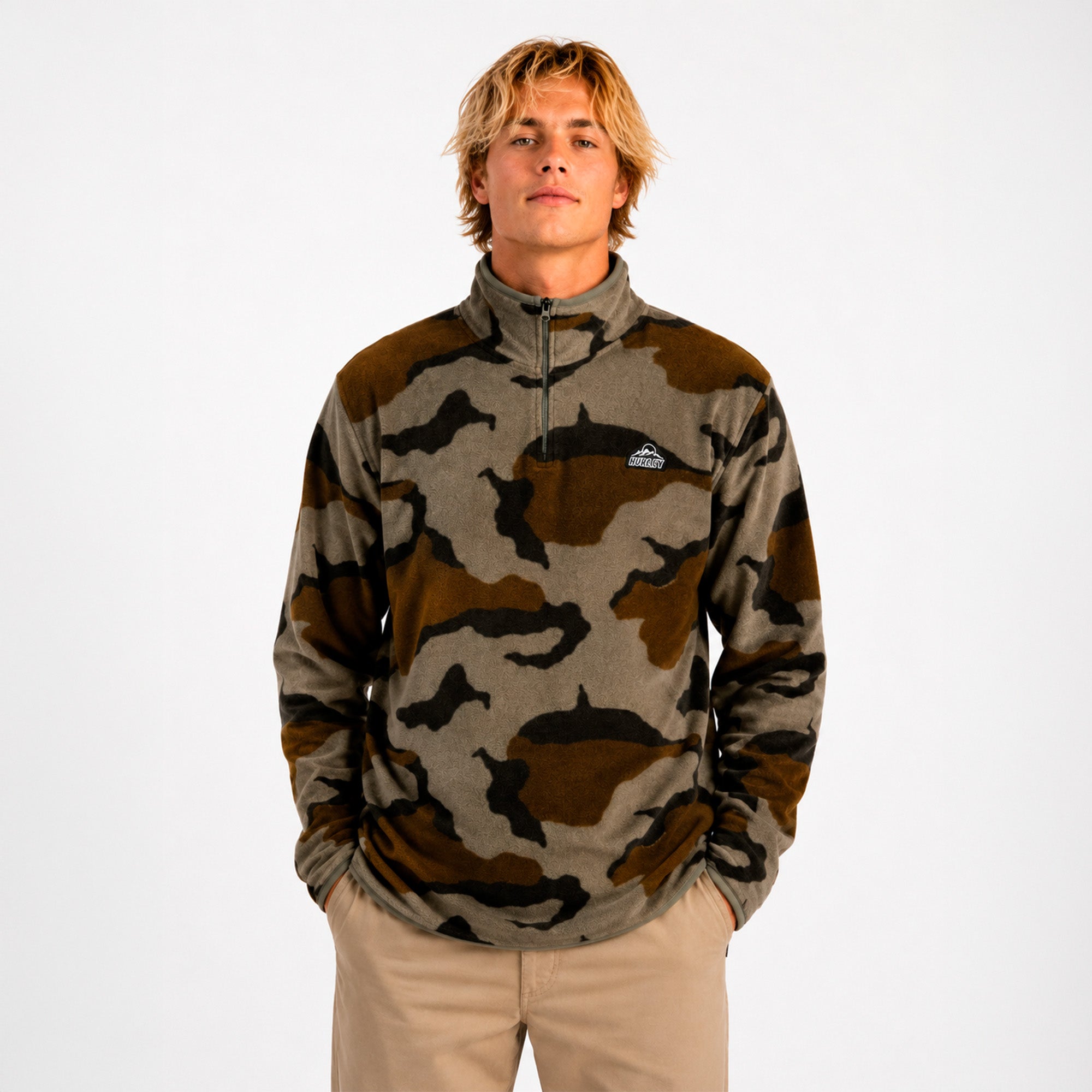 Chaqueta Mesa Windchill 1/4 Zip Olive