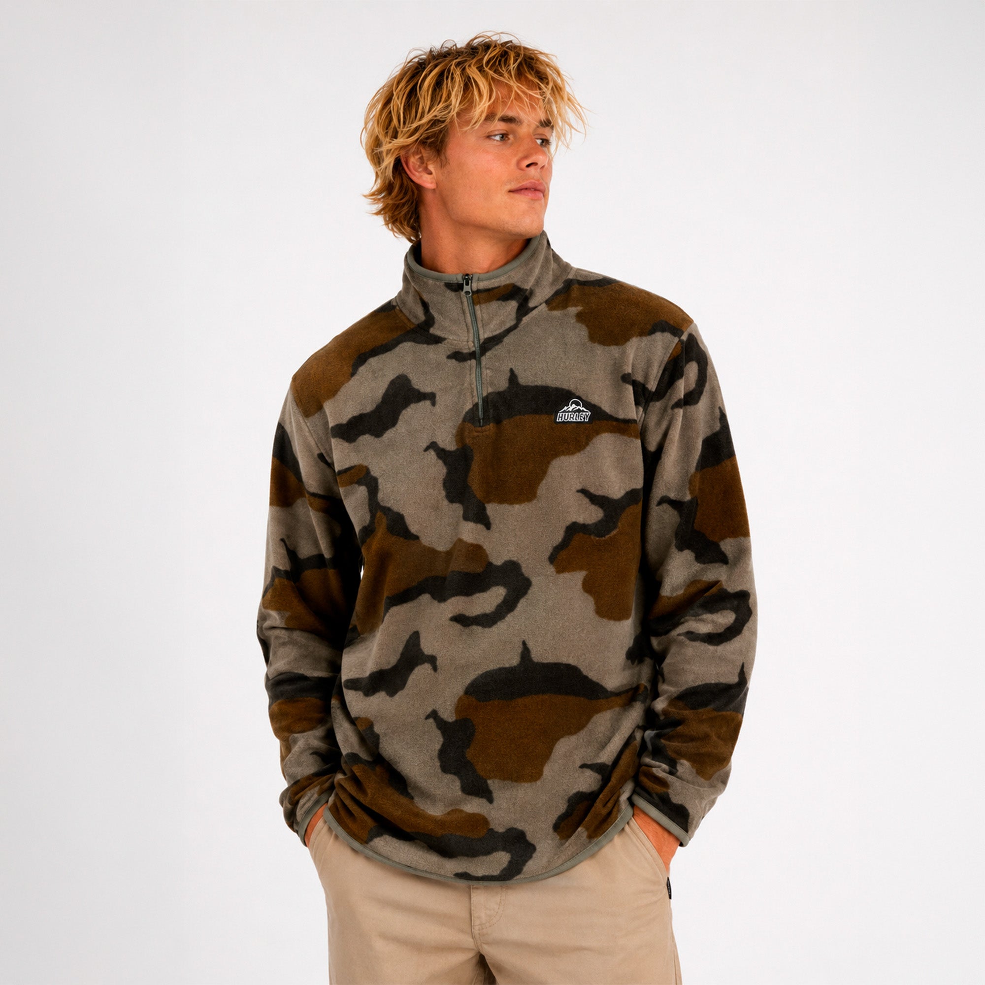 Chaqueta Mesa Windchill 1/4 Zip Olive