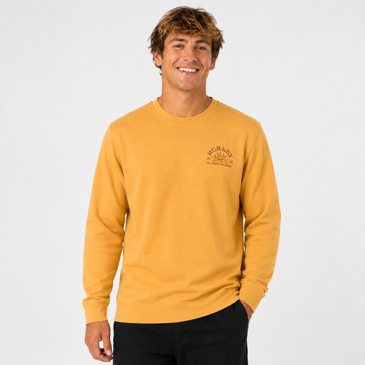 Poleron No Bummers Fleece Crew Pebble