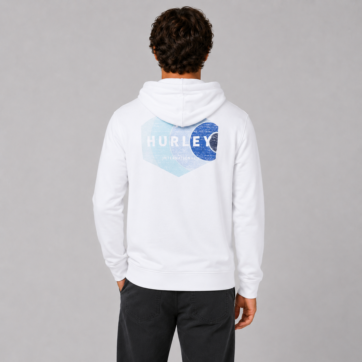 Poleron Hoodie Seaside Fleece White