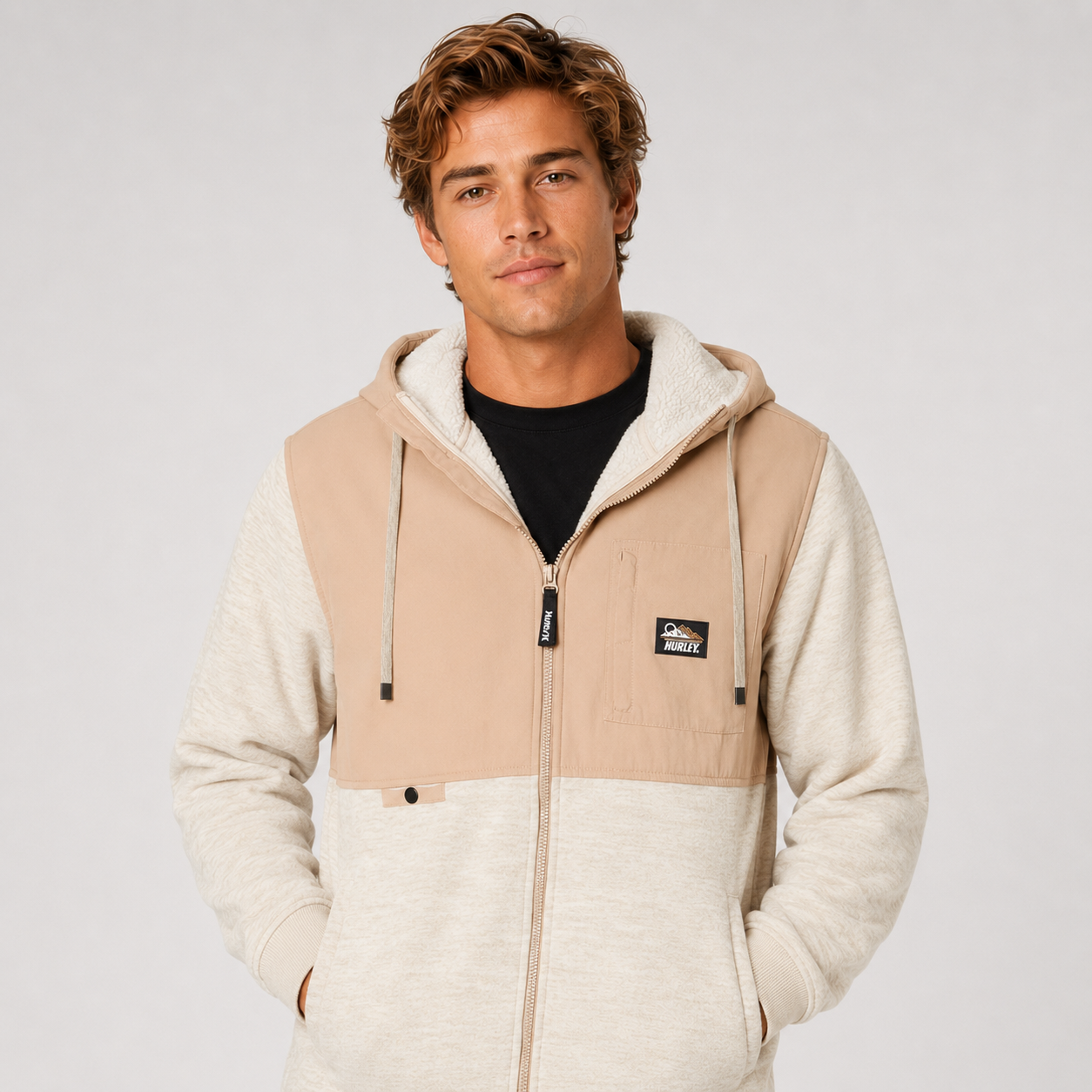 Chaqueta Hurley Men Huron Burrito Full Bone