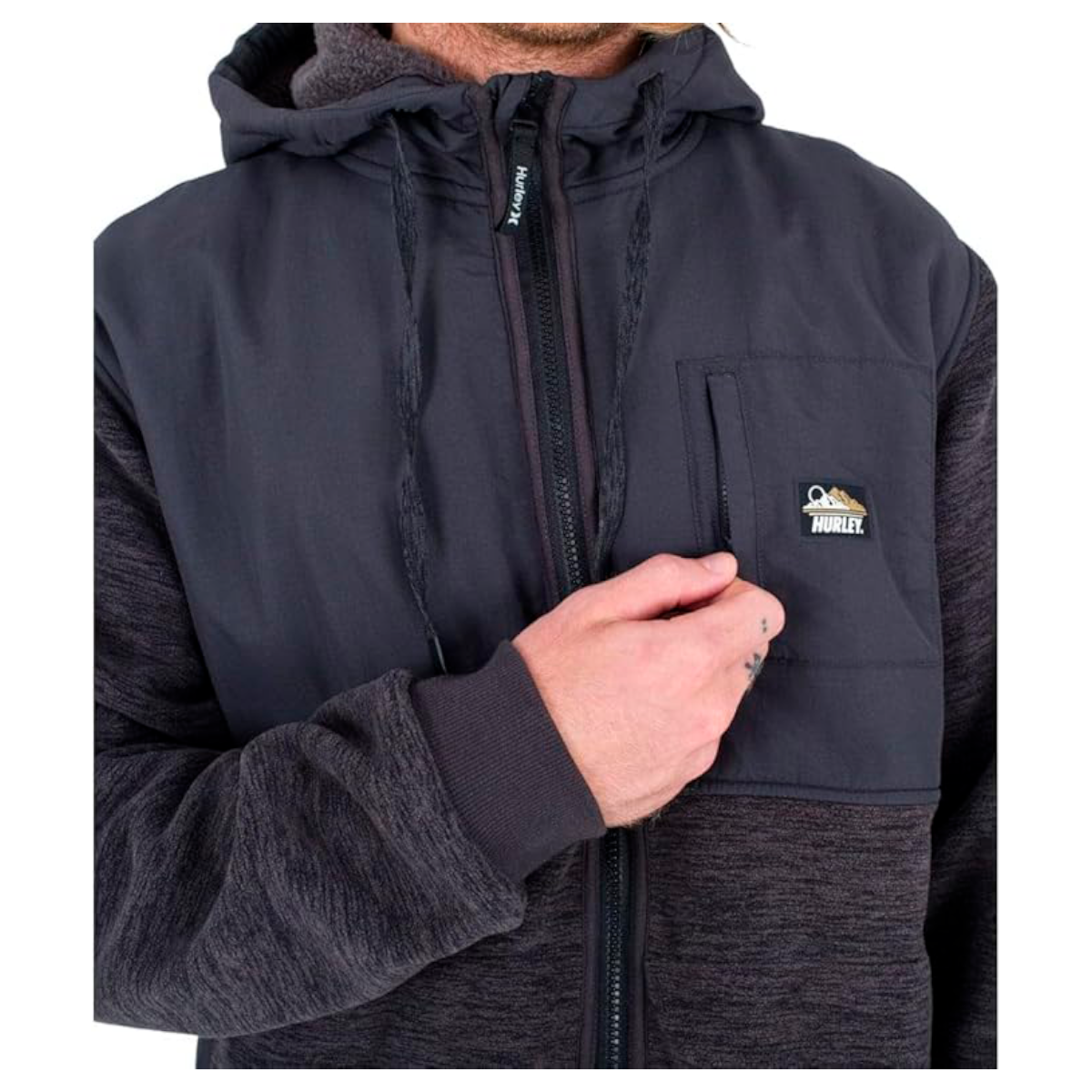 Chaqueta Hurley Men Huron Burrito Iron Ore