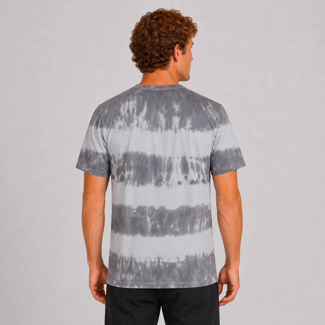 Polera Everyday Washed Tiedye Tealtint Grey Black Hurley