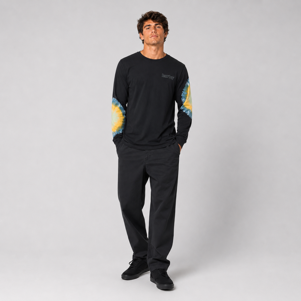 Polera Manga Larga Everyday Washed Yeti Black