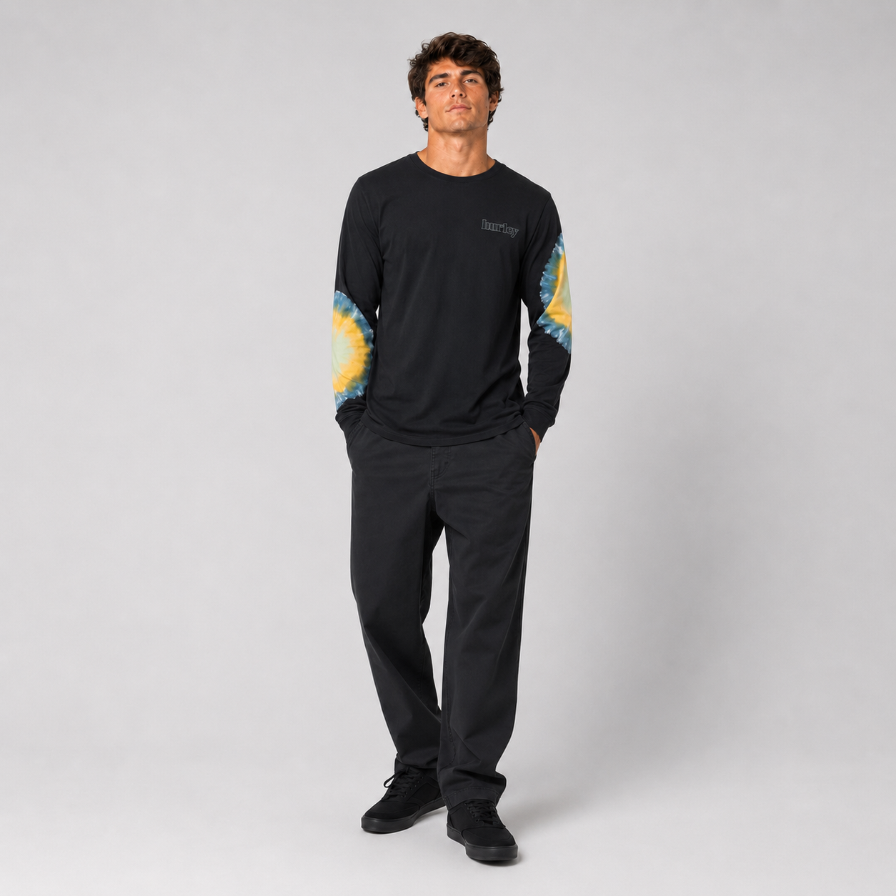 Polera Manga Larga Everyday Washed Yeti Black