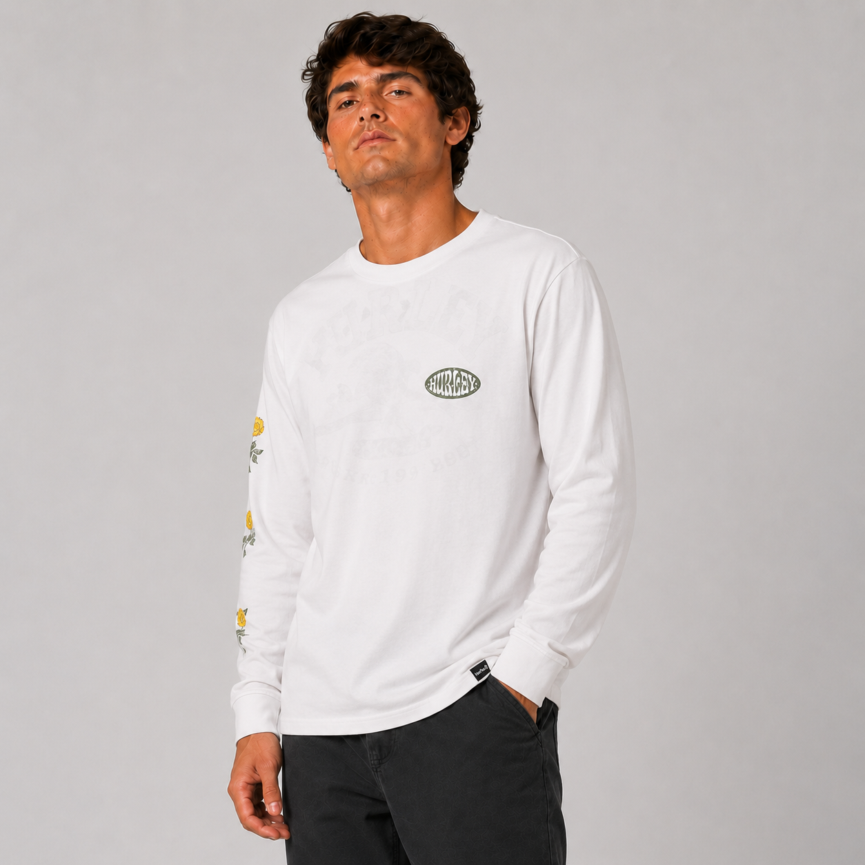 Polera Manga Larga Everyday Country White