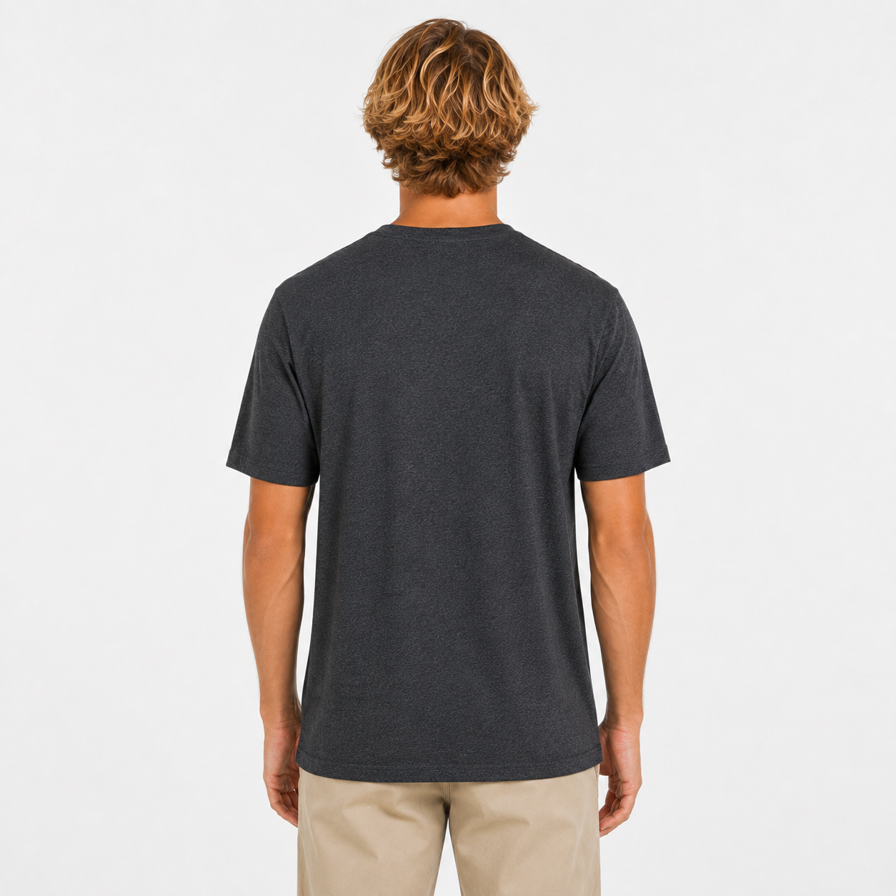 Polera Everyday Label Black Heather Grey