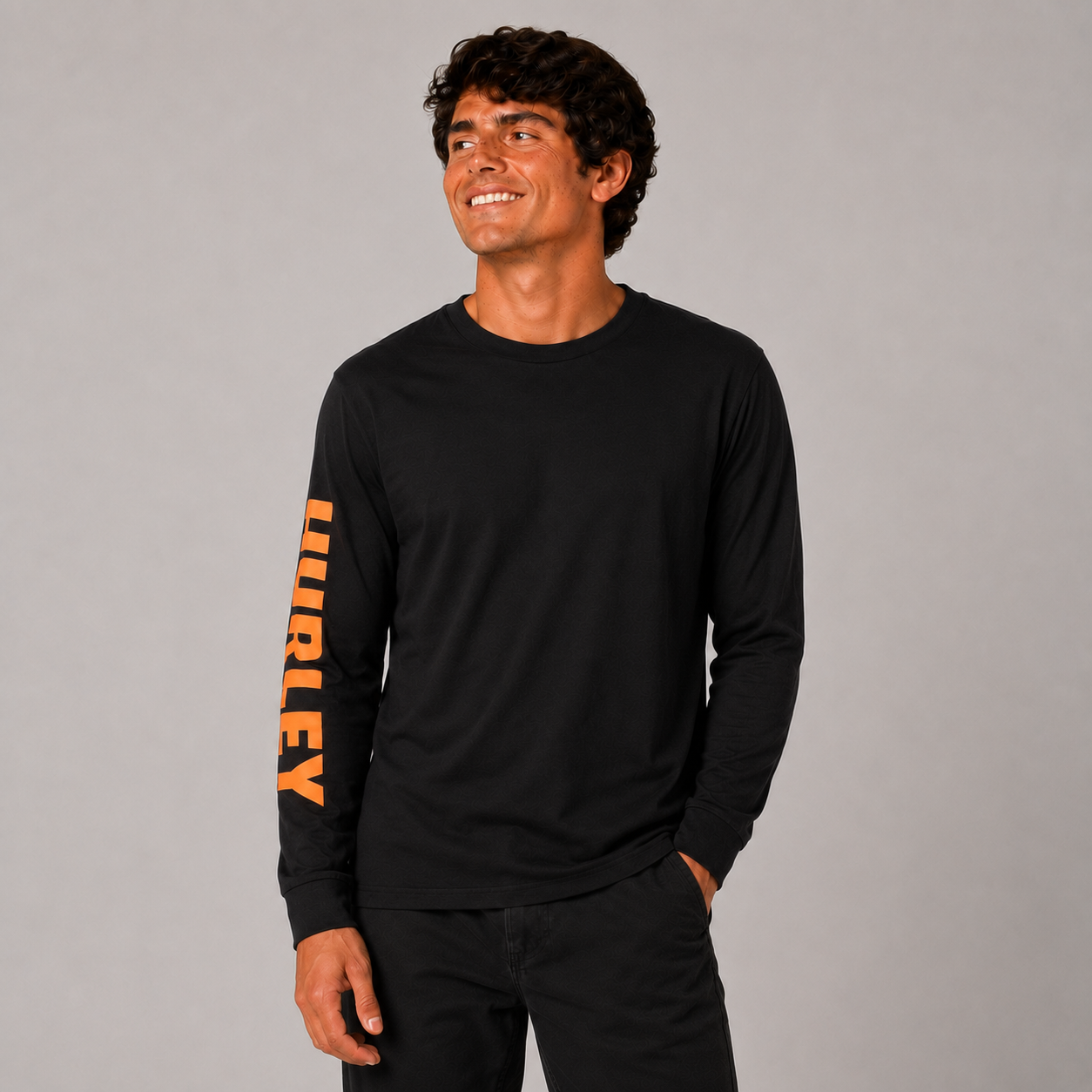 Polera Manga Larga Everyday Explore Fastlane Black