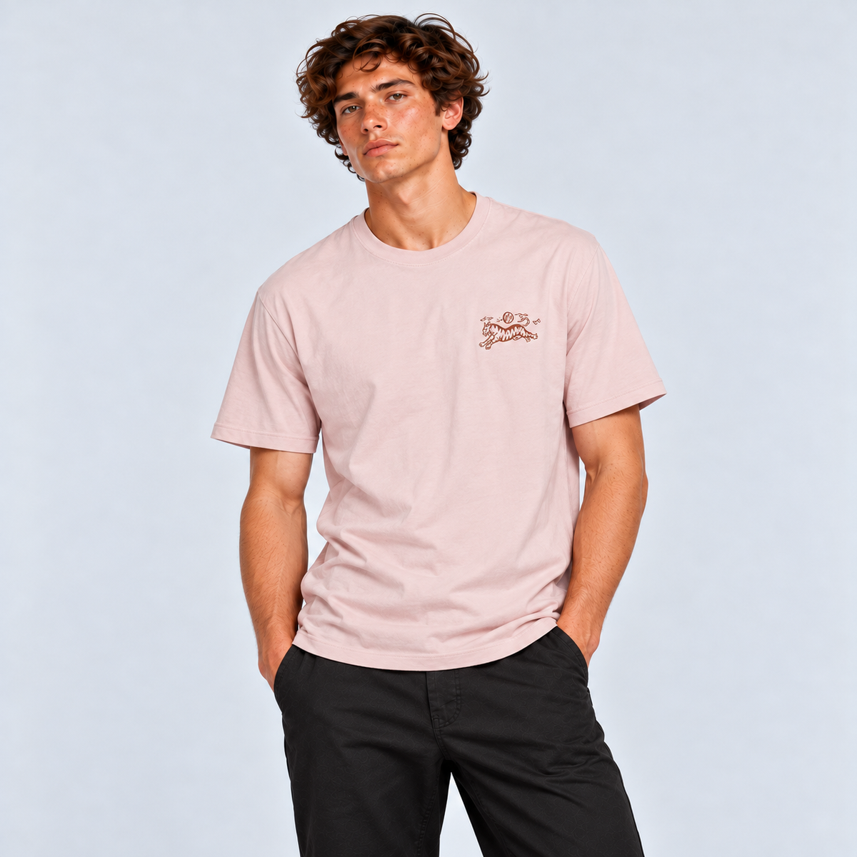 Polera Men IPD Good Luck Mauve