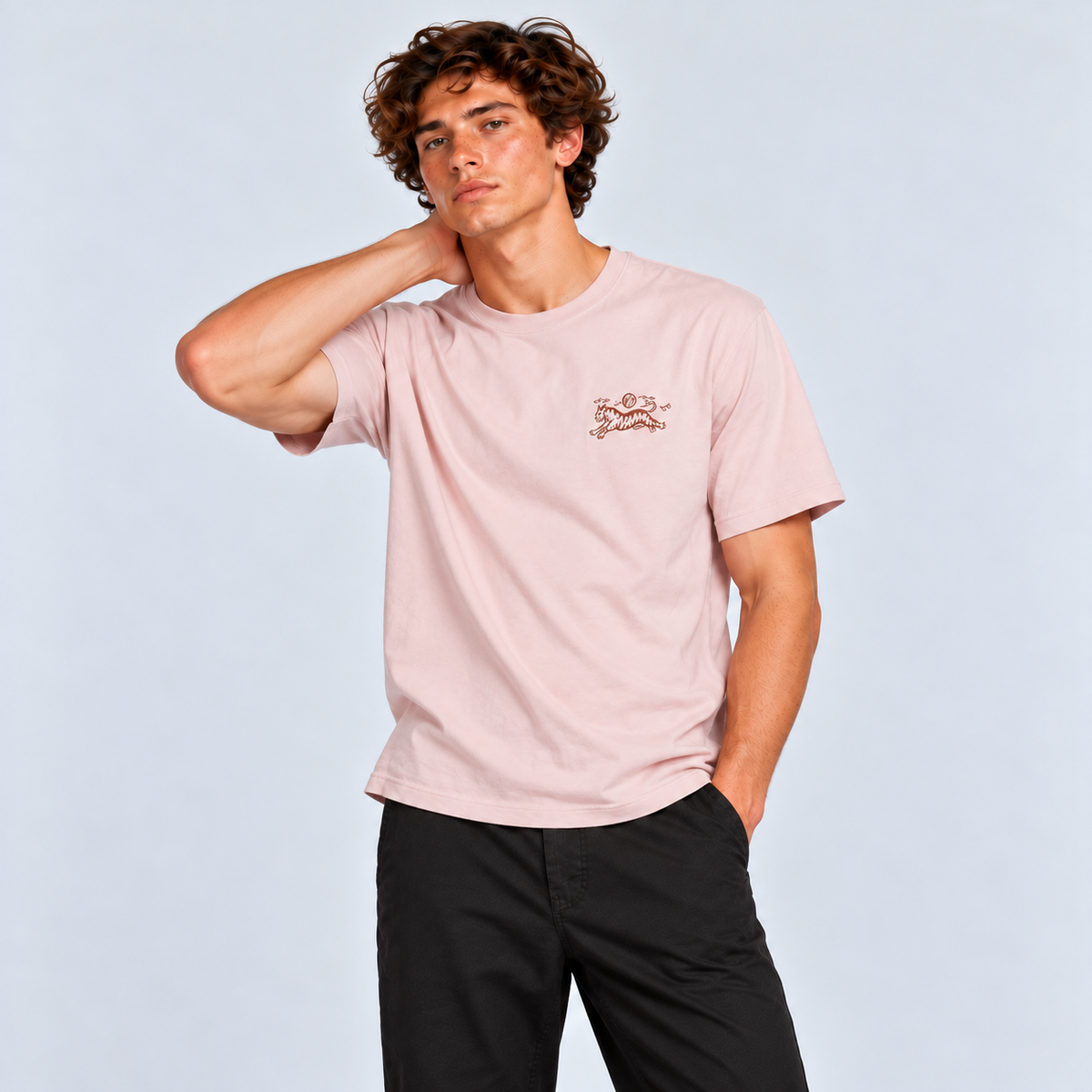 Polera Men IPD Good Luck Mauve