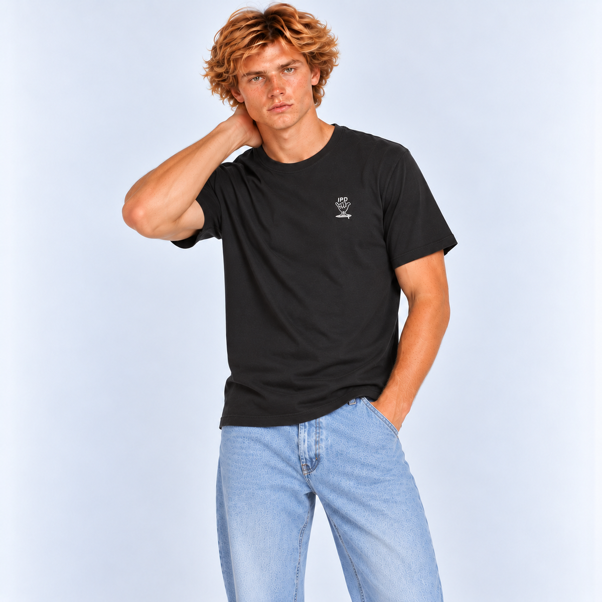 Polera Men IPD Shaka Everyday Faded Black