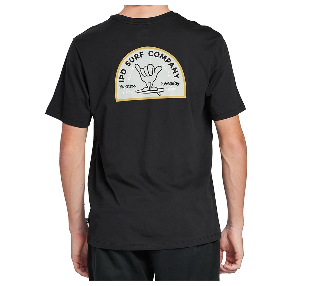 Polera Men IPD Shaka Everyday Faded Black