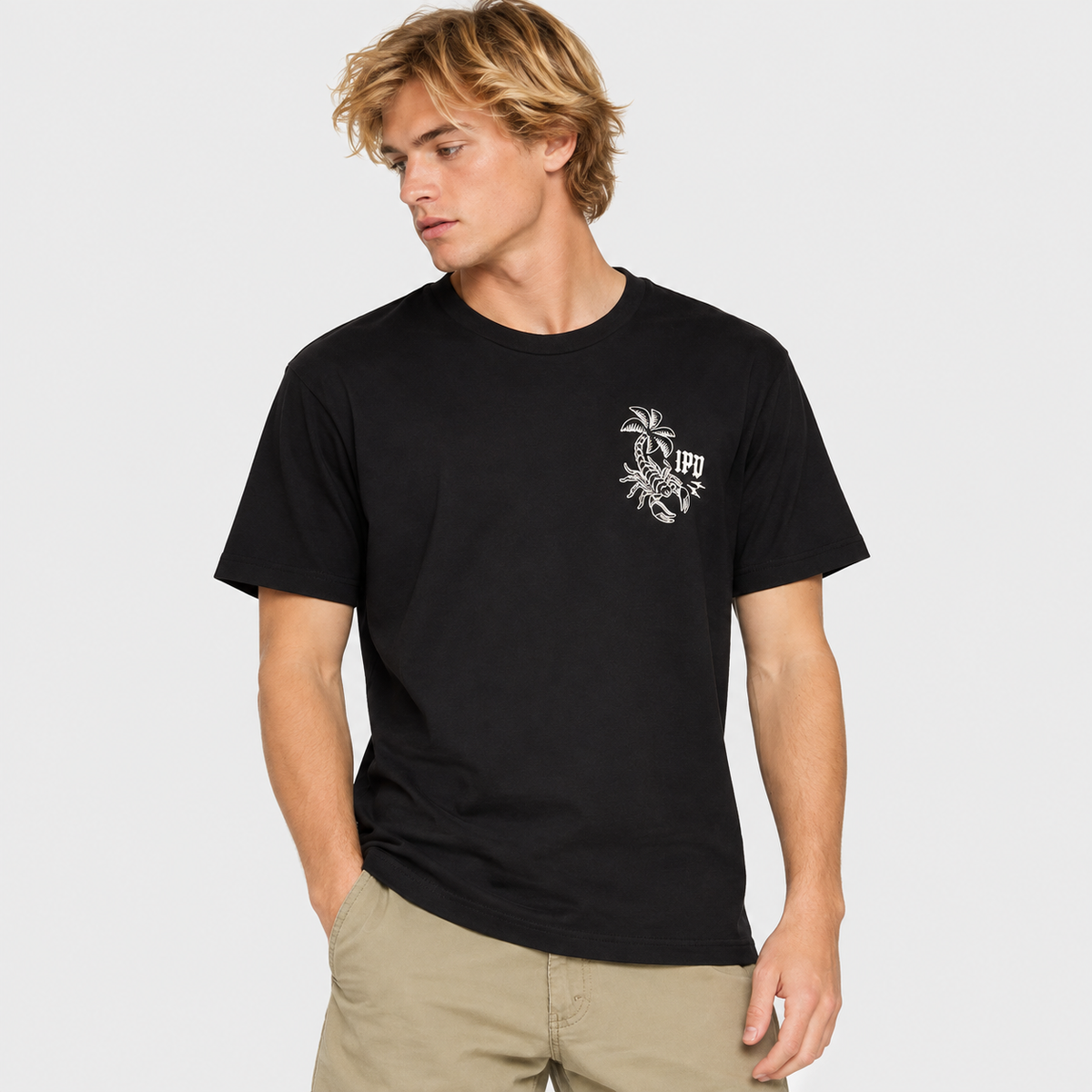 Polera Men IPD Duality Soft Washed Black