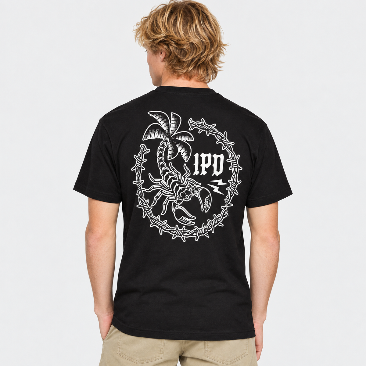 Polera Men IPD Duality Soft Washed Black
