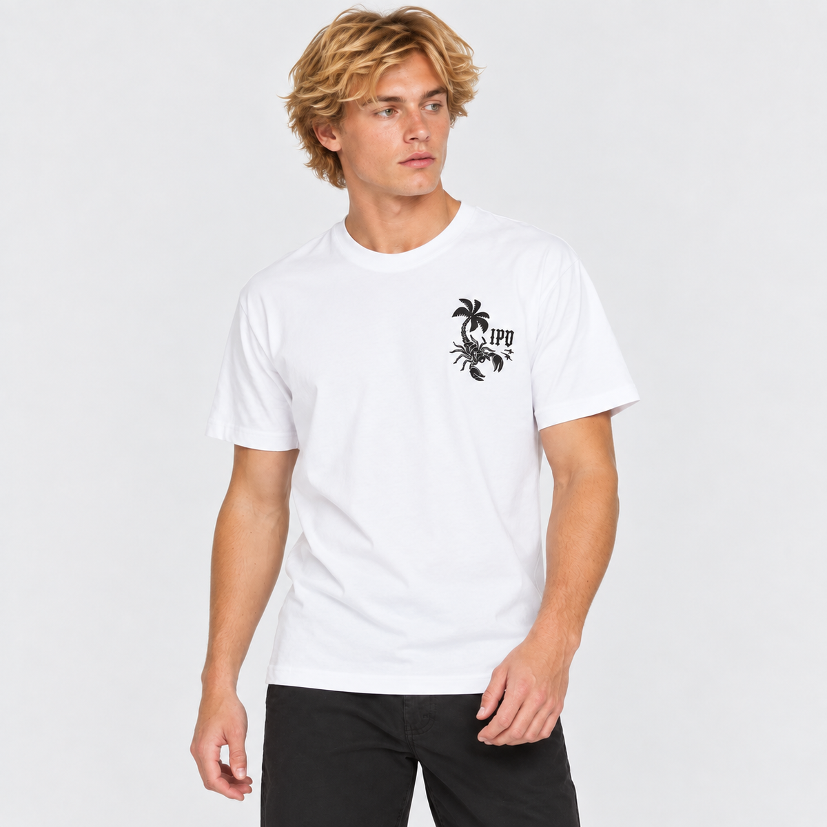 Polera Men IPD Duality Soft Washed White