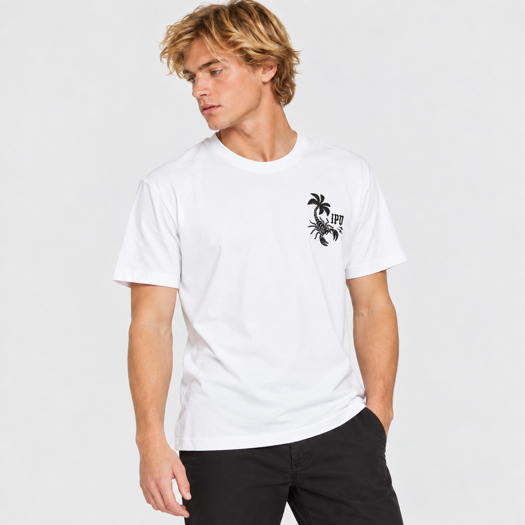 Polera Men IPD Duality Soft Washed White