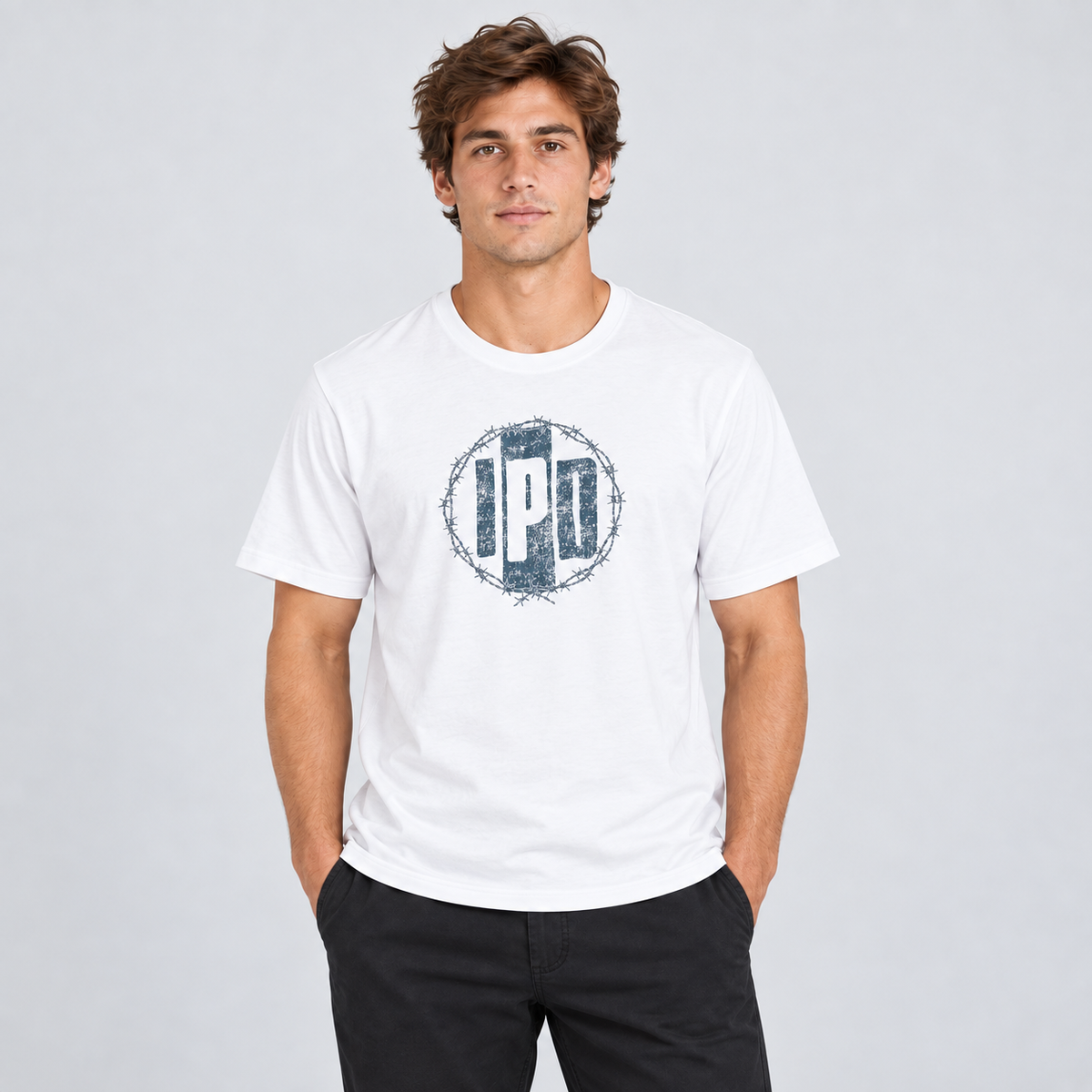 Polera Men IPD Barbs White
