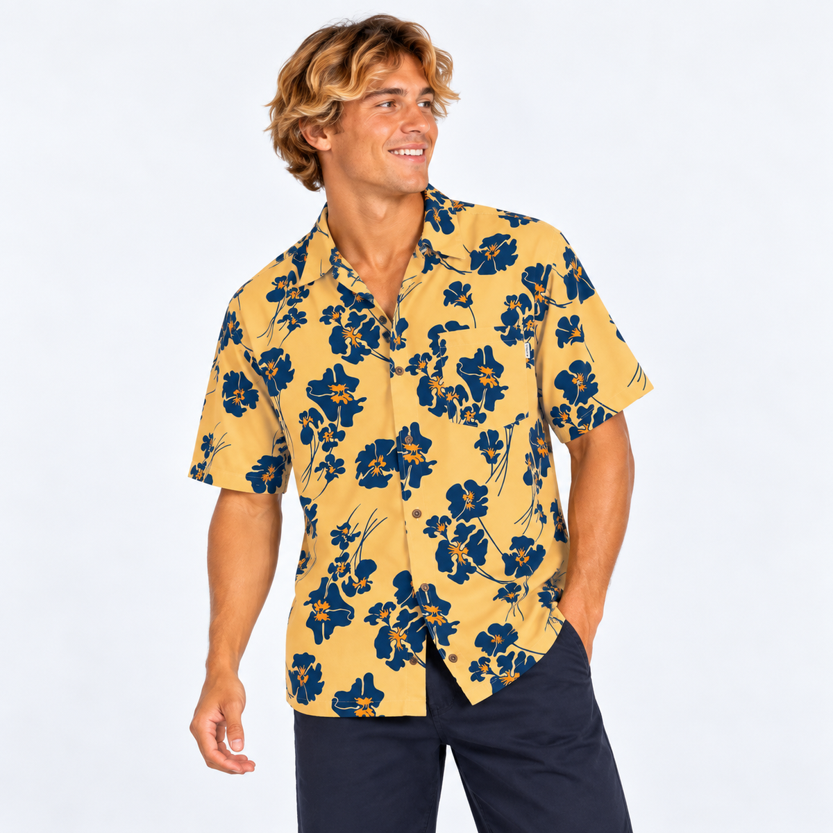 Camisa Rincon Pebble Blue
