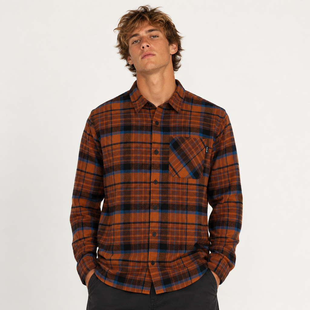 Camisa Portland Sherpa Lined flannel Bronzed