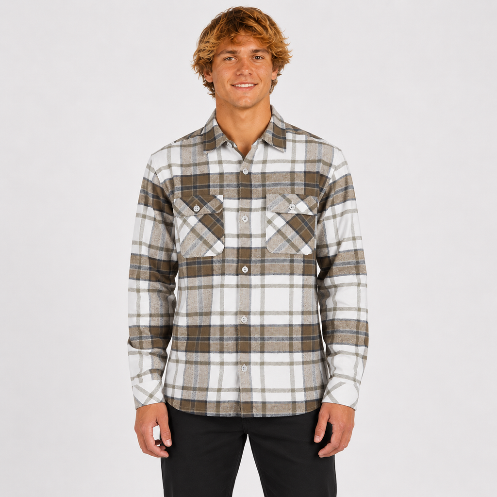 Camisa Santa Cruz Shoreline Flannel Platinum