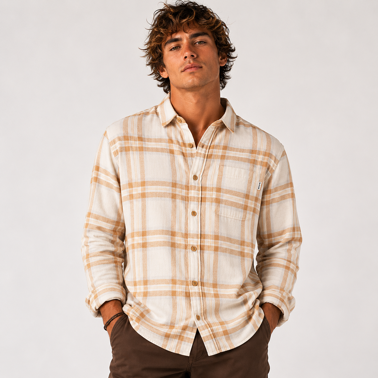 Camisa Portlan Organic Bone