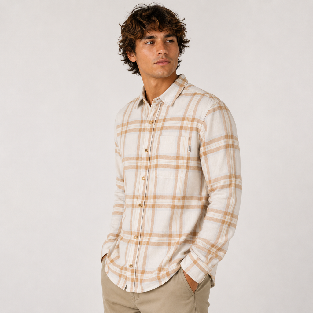 Camisa Portlan Organic Bone