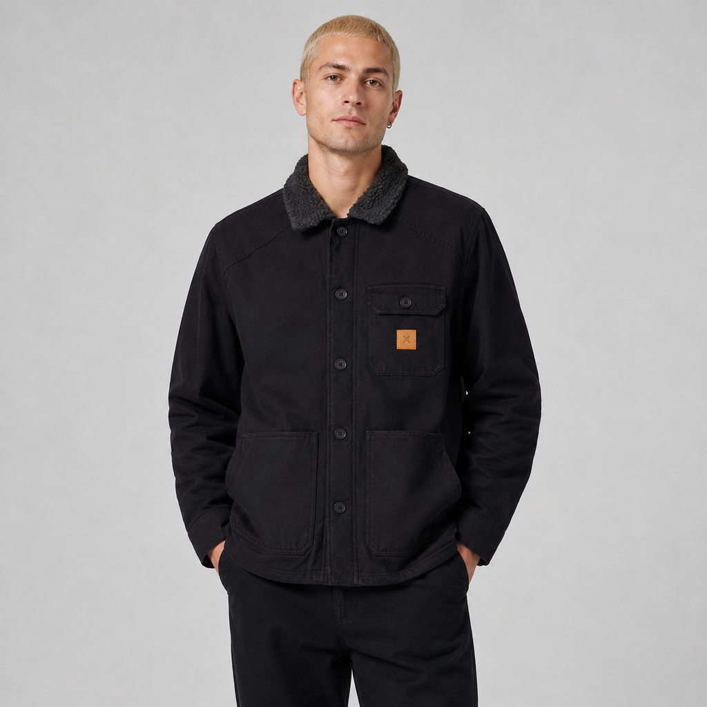 Chaqueta Bixby Canvas Sherpa Black