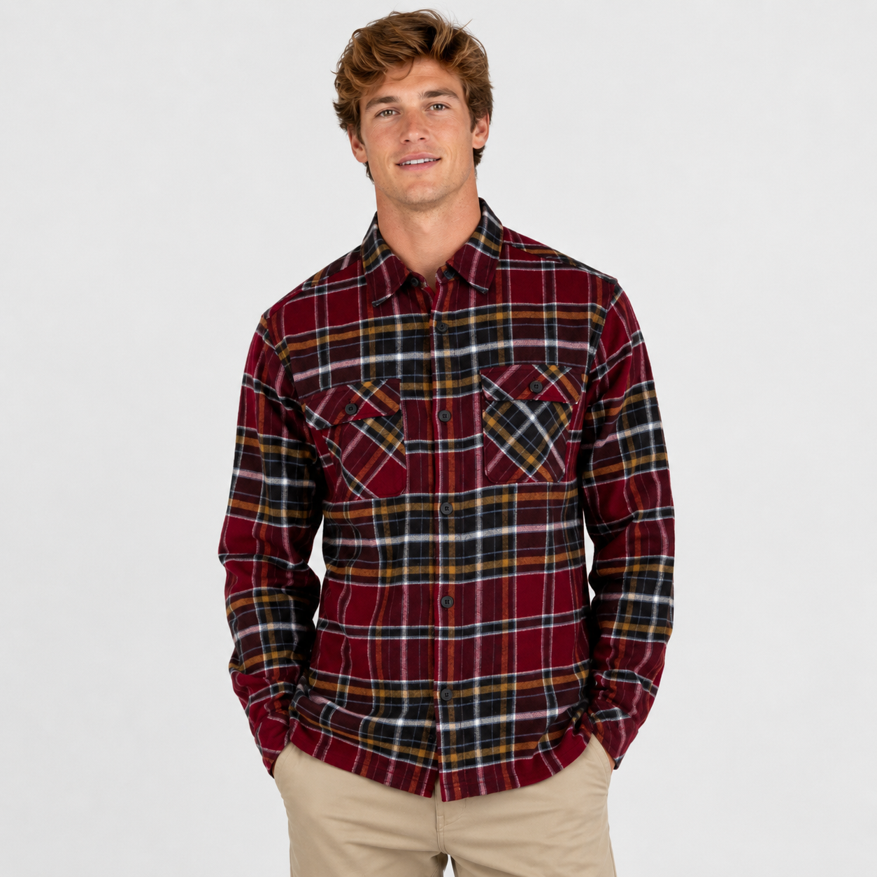 Camisa Hurley Santa Cruz Shoreline True Red