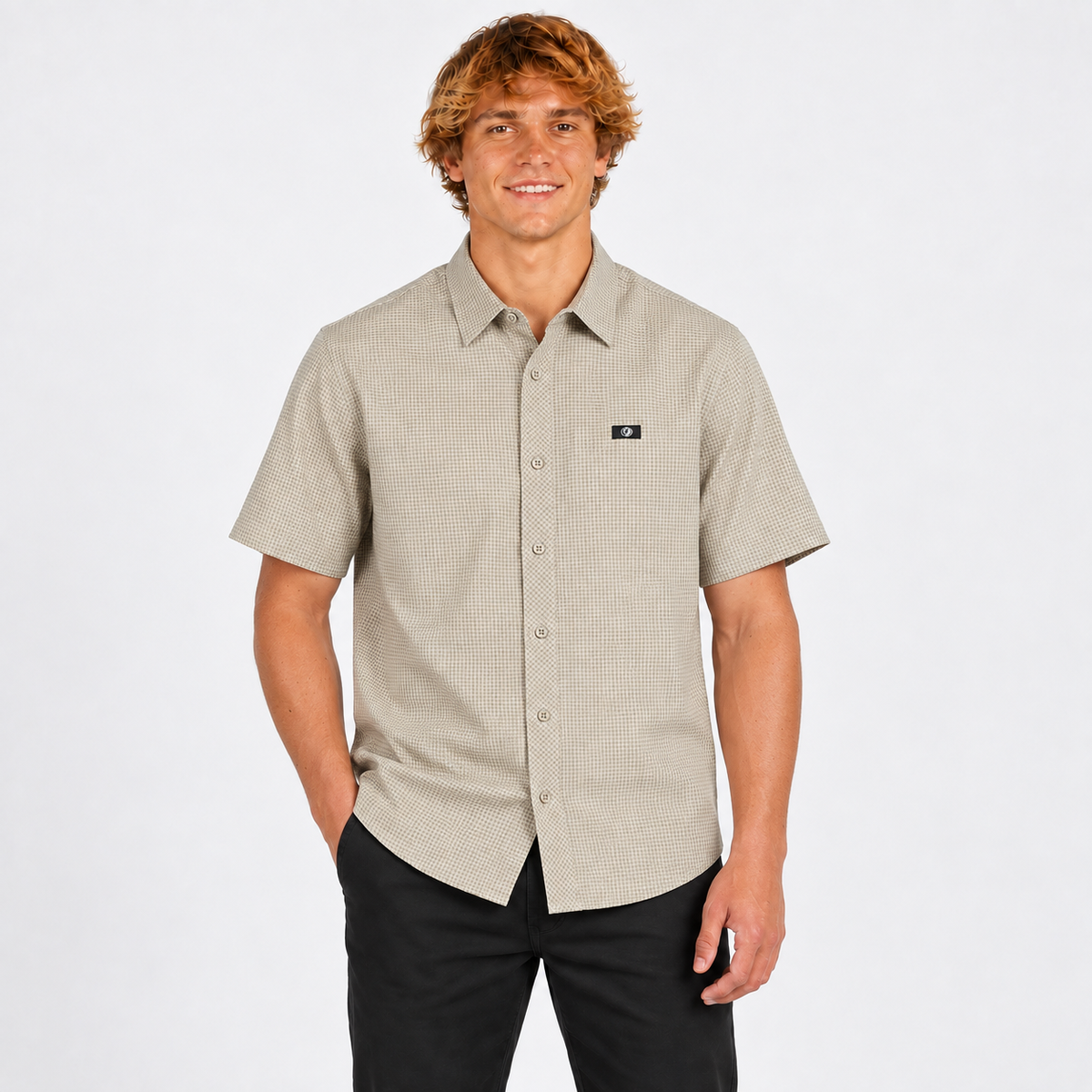 Camisa Men IPD Morris Button Khaki