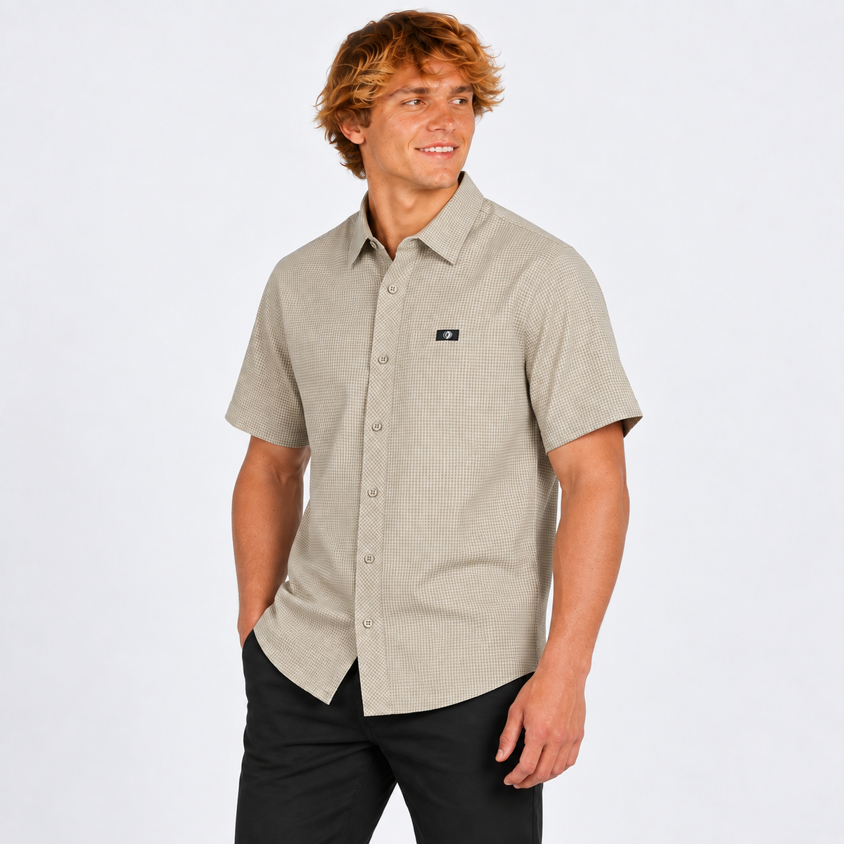 Camisa Men IPD Morris Button Khaki