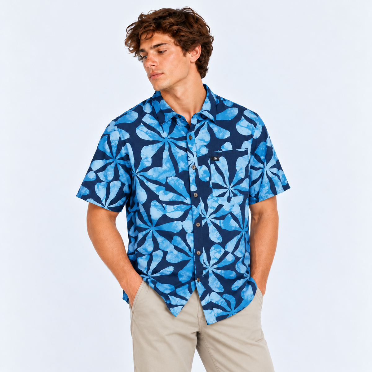 Camisa Men IPD Spinner Button Navy