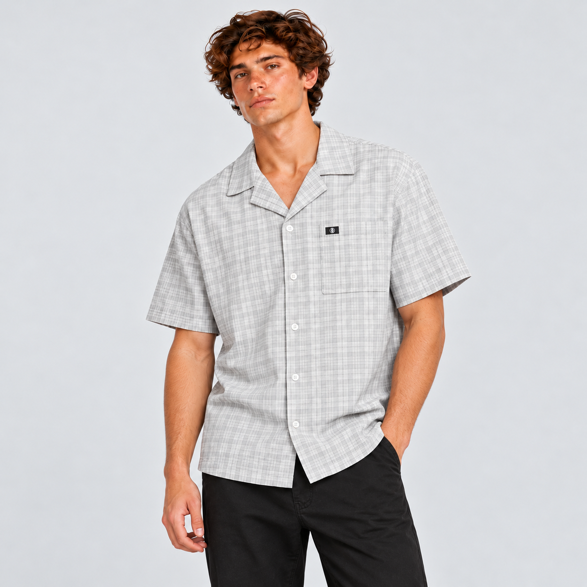 Camisa Men IPD Knox Light Gray