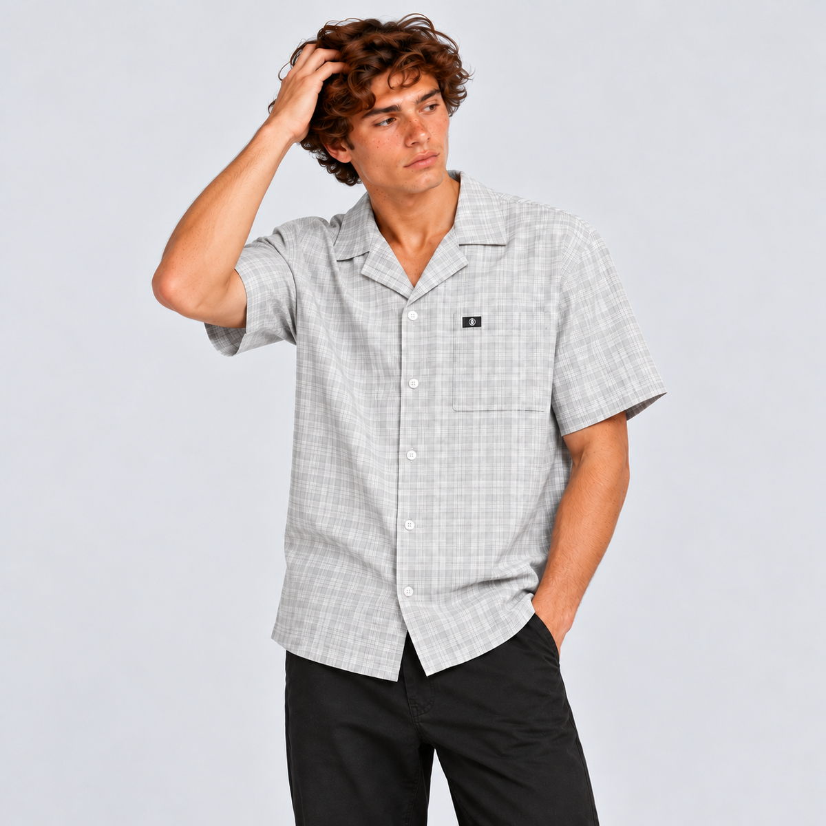 Camisa Men IPD Knox Light Gray
