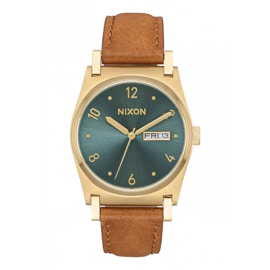 Reloj Nixon Jane Leather Light Gold Turquoise