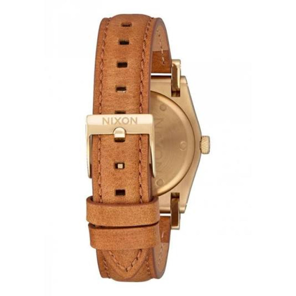 Reloj Nixon Jane Leather Light Gold Turquoise