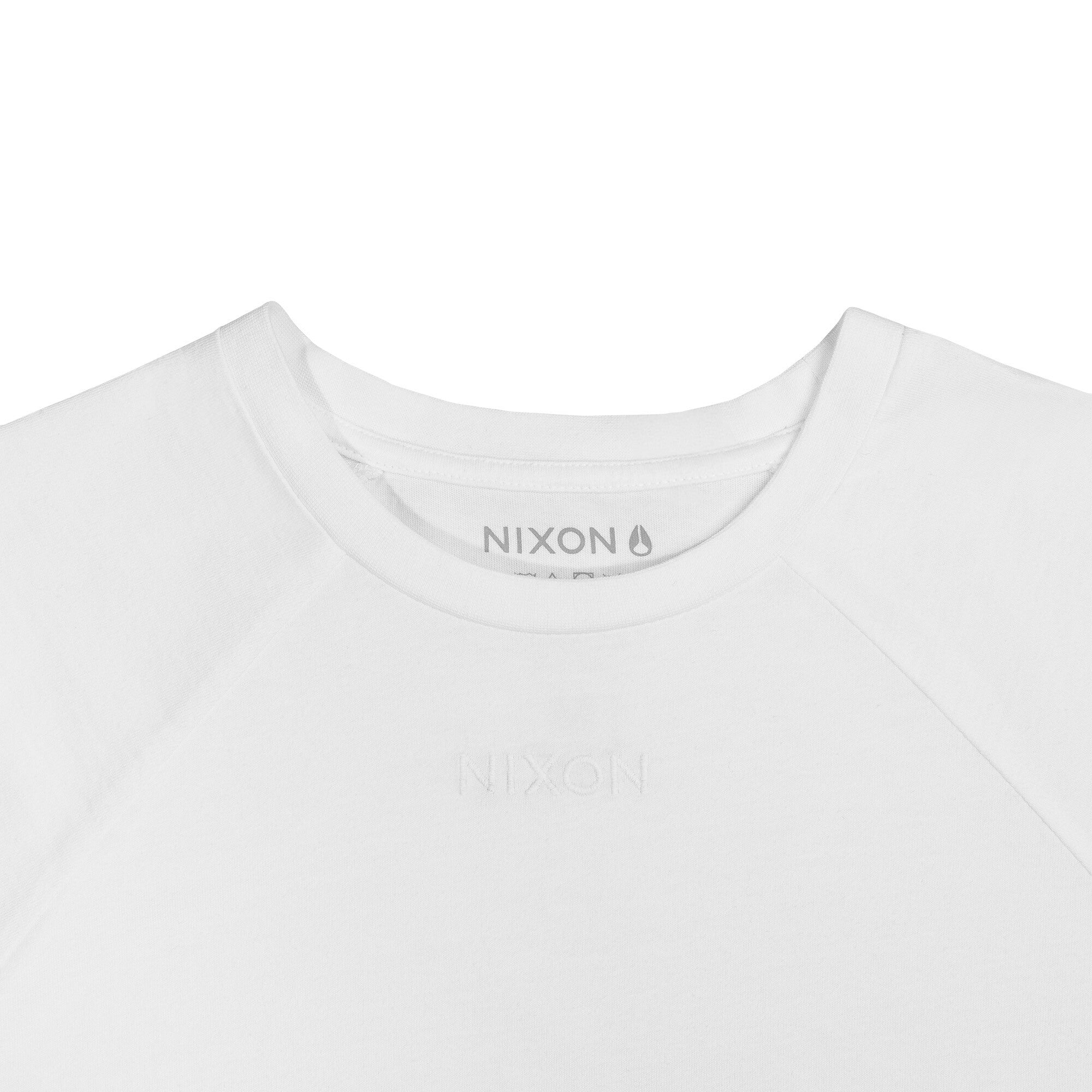 Polera Nixon Men Tiny Logo White